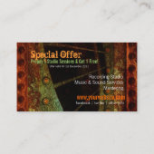 Schmutz-Rock-Gitarren-Musik-Studio-Visitenkarte Treuekarte (Rückseite)