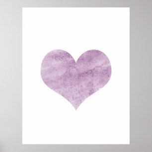 "Schmutz-rosa Herz-" Plakat - Wand-Dekor