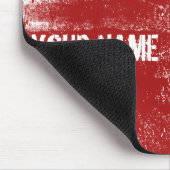 Schmutz-Rot-Farbe Mousepad (Ecke)