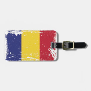 Schmutz-Rumänien-Flagge Gepäckanhänger