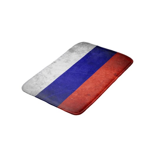 Schmutz-Russe-Flagge Badematte (Schrägansicht)