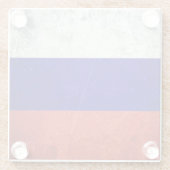 Schmutz-Russe-Flagge Glasuntersetzer (Rückseite)
