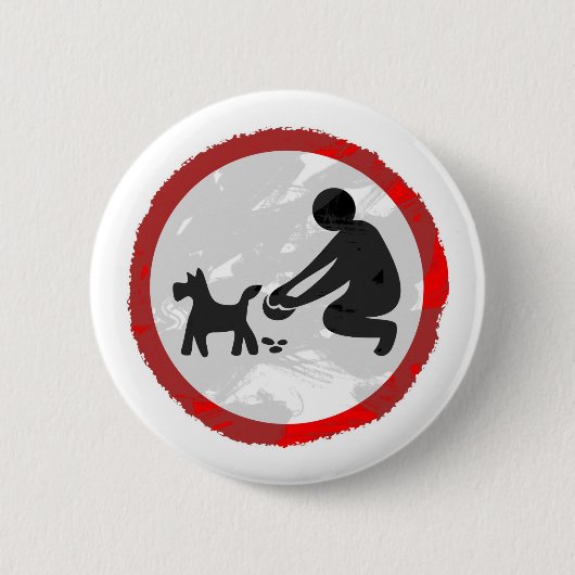 Schmutz sauber es herauf Zeichen Button (Vorderseite)