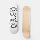 Schmutz-Schablonen-Affe-Brett Skateboard (Vorderseite)