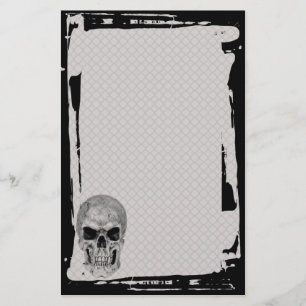 Schmutz-Schädel-Kettenglied-Zaun Goth Briefpapier