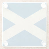 Schmutz-schottische Flaggen-Illustration Glasuntersetzer (Rückseite)