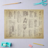 Schmutz sich fortbewegendes Decoupage Blatt Seidenpapier (Basteln)