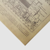 Schmutz sich fortbewegendes Decoupage Blatt Seidenpapier (Detail)