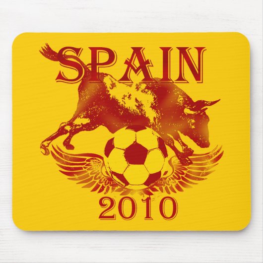 Schmutz Spanien 2010 rasendes Stier Toro mousepad (Vorne)