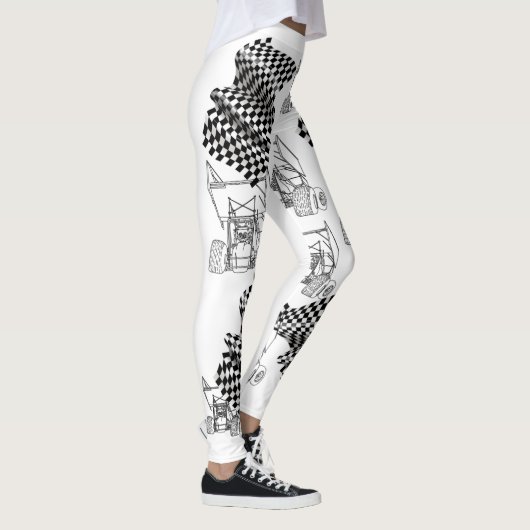 Schmutz Sprint-Auto-Leggings 1 Leggings (Rechts)