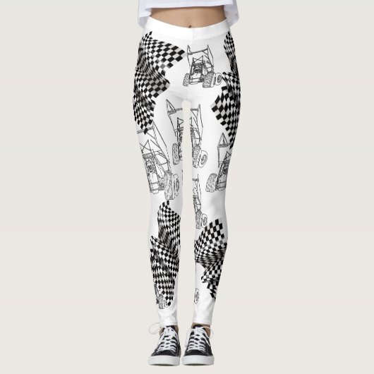 Schmutz Sprint-Auto-Leggings 1 Leggings (Vorderseite)