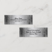 Schmutz-Stahlmetallblick-Visitenkarten Mini Visitenkarte (Vorne/Hinten)