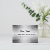 Schmutz-Stahlmetallblick-Visitenkarten Visitenkarte (Stehend Vorderseite)