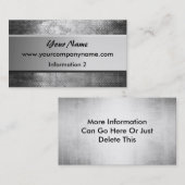 Schmutz-StahlmetallVisitenkarten Visitenkarte (Vorne/Hinten)