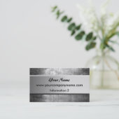 Schmutz-StahlmetallVisitenkarten Visitenkarte (Stehend Vorderseite)