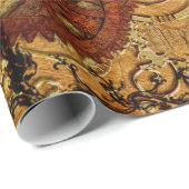 Schmutz Steampunk Gang und Uhr Geschenkpapier (Rolleneckpunkt)