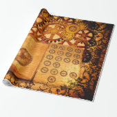 Schmutz Steampunk Gänge Geschenkpapier (Ungerollt)