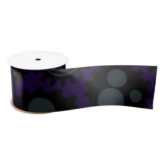 Schmutz Steampunk Gänge Satinband (Spule)