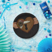 Schmutz Steampunk Herz Pappteller (Party)