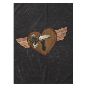 Schmutz Steampunk Herz Tischdecke