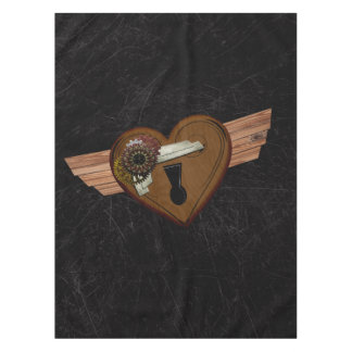Schmutz Steampunk Herz Tischdecke