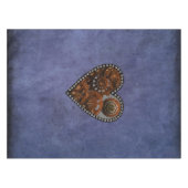 Schmutz Steampunk stoppt ab und übersetzt Herz Tischdecke (Vorderseite (Horizontal))