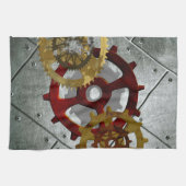 Schmutz Steampunk Uhren und Gänge Geschirrtuch (Horizontal)