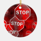 Schmutz-Stoppschild Keramikornament (Vorne)