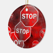 Schmutz-Stoppschild Keramikornament (Links)
