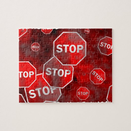 Schmutz-Stoppschild Puzzle (Horizontal)