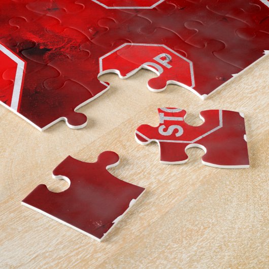 Schmutz-Stoppschild Puzzle (Seite)