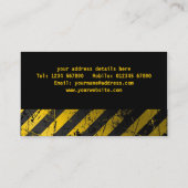 Schmutz Stripes Visitenkarte (Rückseite)