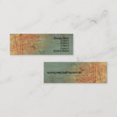 Schmutz-strukturierte Kunst-dünne Mini Visitenkarte (Vorne/Hinten)