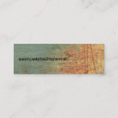 Schmutz-strukturierte Kunst-dünne Mini Visitenkarte (Rückseite)