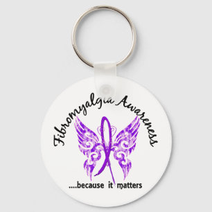 Schmutz-Tätowierungs-Schmetterling6,1 Fibromyalgia Schlüsselanhänger