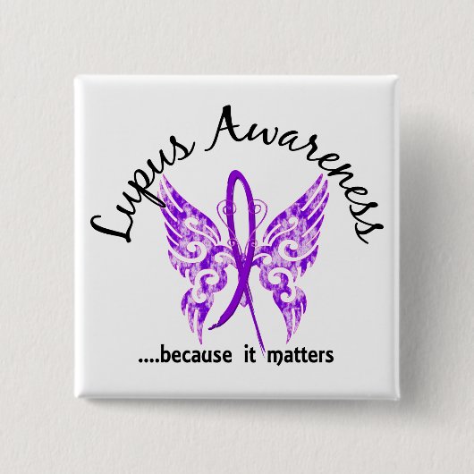 Schmutz-Tätowierungs-Schmetterling6,1 Lupus Button (Vorderseite)