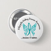 Schmutz-Tätowierungs-Schmetterling 6,1 PKD Button (Vorne & Hinten)