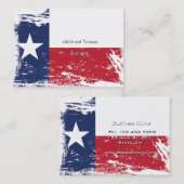 Schmutz-Texas-Flagge Visitenkarte (Vorne/Hinten)
