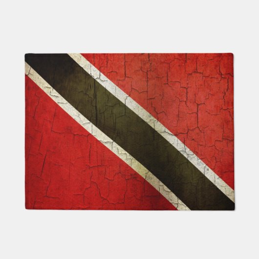 Schmutz-Trinidad und Tobago-Flagge Fußmatte (Vorderseite)