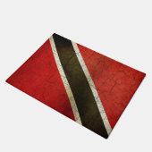 Schmutz-Trinidad und Tobago-Flagge Fußmatte (Schrägansicht)