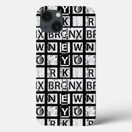 Schmutz-Typografie Bronx New York | Case-Mate iPhone Hülle (Rückseite)