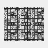 Schmutz-Typografie Bronx New York | Fleecedecke (Vorderseite (Horizontal))