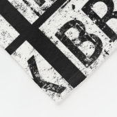 Schmutz-Typografie Bronx New York | Fleecedecke (Ecke)