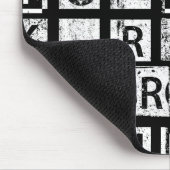 Schmutz-Typografie Bronx New York | Mousepad (Ecke)