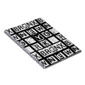Schmutz-Typografie Bronx New York | Notizblock (Rechte Seite)