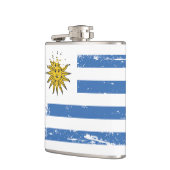 Schmutz-Uruguay-Flagge Flachmann (Links)