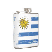 Schmutz-Uruguay-Flagge Flachmann (Rechts)