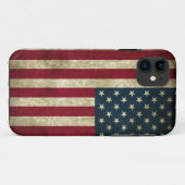 Schmutz US-Flagge Case-Mate iPhone Hülle (Rückseite (Horizontal))