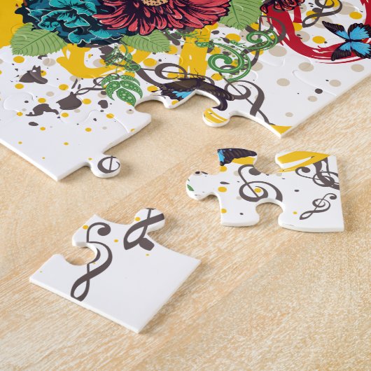 Schmutz-Violinen-Illustration Puzzle (Seite)