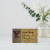 Schmutz-Visitenkarte, -GRAU, -GELB und -burgunder Visitenkarte (Stehend Vorderseite)